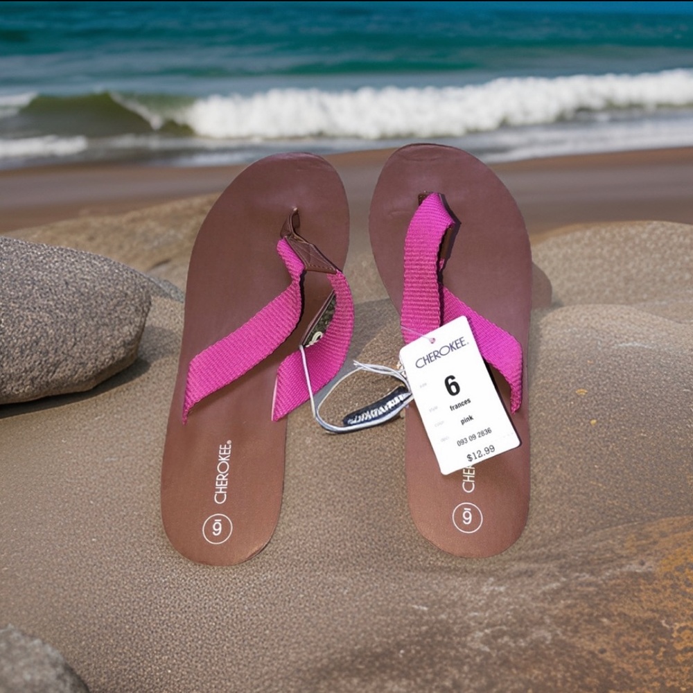 Cherokee Nautical Platform Wedge FlipFlop
